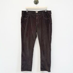 Faherty Faded Navy 5 Pocket Stretch Corduroy Pant Comfort Organic Cotton Size 38